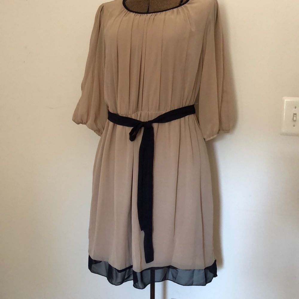 Black and Tan Dress